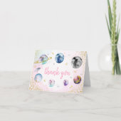 Eerste reis rond de zon tijdens de zomerdag bedankkaart (Voorkant)