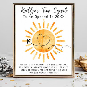 Eerste Reis Rond De Zon Tijdscapsule Spel Poster