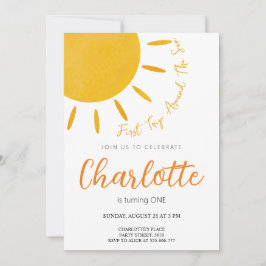 Eerste Reis Rond De Zon Uitnodiging