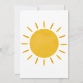Eerste Reis Rond De Zon Uitnodiging (Achterkant)