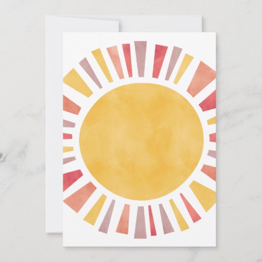 Eerste reis rond de zon uitnodiging (Achterkant)