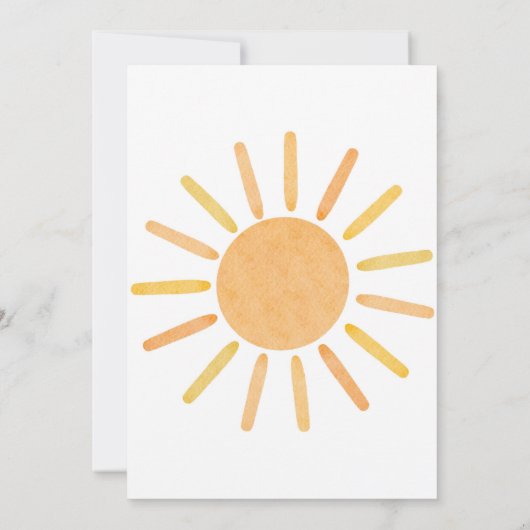 Eerste reis rond de zon uitnodiging 1e verjaardag (Achterkant)