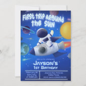 Eerste reis rond de zon - Uitnodiging voor de buit (Voorkant)