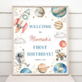 Eerste reis rond de zon Verjaardag 16x20 Welkom Poster