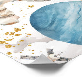 Eerste reis rond de zon Verjaardag 20x30 Welkom Poster (Hoek)