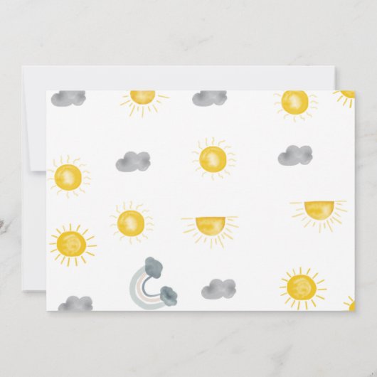 Eerste reis rond de zon verjaardag dank u kaart (Achterkant)