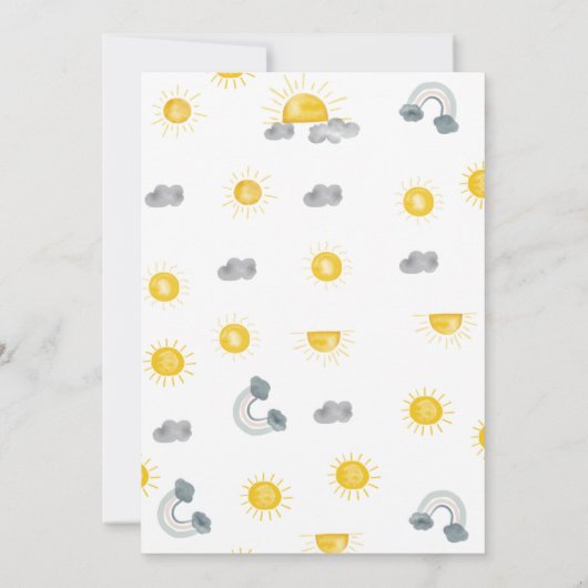 Eerste reis rond de zon verjaardag dank u kaart (Achterkant)