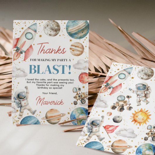 Eerste reis rond de zon Verjaardag dank u Kaart