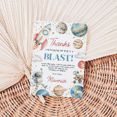 Eerste reis rond de zon Verjaardag dank u Kaart