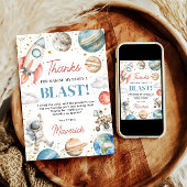 Eerste reis rond de zon Verjaardag dank u Kaart