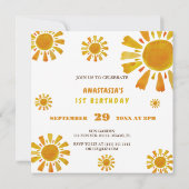 Eerste reis rond de zon verjaardag foto kaart (Achterkant)