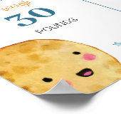 Eerste reis rond de zon verjaardag mijlpaal teken poster (Hoek)