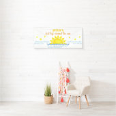 Eerste reis rond de zon verjaardagsbanner - Boho S Spandoek (Insitu)