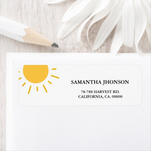 Eerste reis rond de zon Verjaardagsfeest Etiket (Insitu)