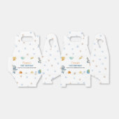 Eerste reis rond de zon verjaardagsfeestgunst box bedankdoosjes (Uitgevouwen)