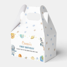 Eerste reis rond de zon verjaardagsfeestgunst box bedankdoosjes