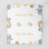 Eerste reis rond de zon verjaardagsplek plaatskaartje (Buitenkant ongevouwen)