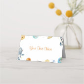 Eerste reis rond de zon verjaardagsplek plaatskaartje (Achterkant)