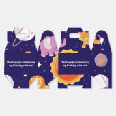 Eerste reis rond de zon voorkeur verjaardagscadeau bedankdoosjes (Ongevouwen)