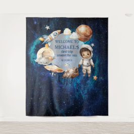 Eerste reis rond de zon wandkleed