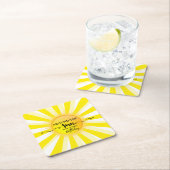 Eerste reis rond de Zon Zomer Verjaardagsfeest Kartonnen Onderzetters (Insitu)