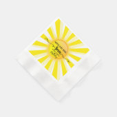 Eerste reis rond de zon Zomer verjaardagsfeestje  Servet (Hoek)