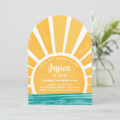 Eerste reis rond de zon - Zonneschijn 1e verjaarda Kaart (Staand voorkant)