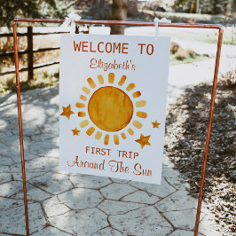 Eerste reis rond de zon - zonneschijn - Welkom Poster