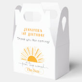 Eerste reis rond de zondag bedankdoosjes (Geopend)