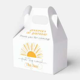 Eerste reis rond de zondag bedankdoosjes