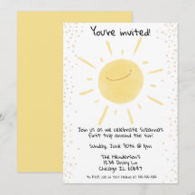 Eerste reis rond de zondag Happy Yellow Birthday