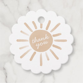 Eerste reis rond de Zondag Partij Bedankjes Labels