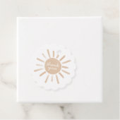 Eerste reis rond de Zondag Partij Bedankjes Labels (In situ)