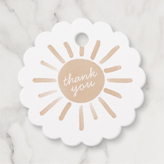 Eerste reis rond de Zondag Partij Bedankjes Labels (Voorkant)