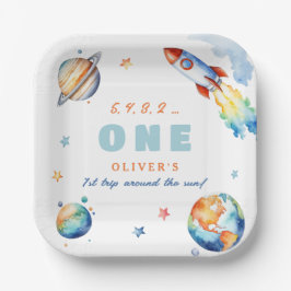 Eerste reis rond de Zondag Partij Papieren Bordje