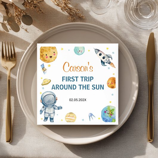 Eerste reis rond de zondag servet