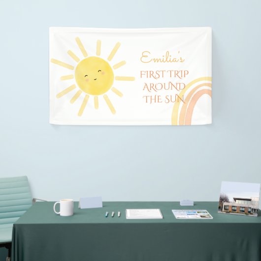 Eerste reis rond de zondag spandoek (Beurs)