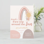 Eerste reis rond de zondag van Boho Kaart (Staand voorkant)