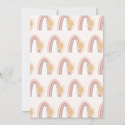 Eerste reis rond de zondag van Boho Kaart (Achterkant)