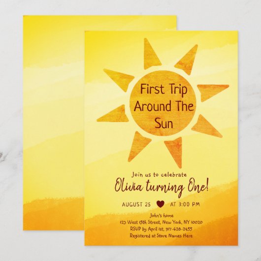 Eerste reis rond de zondag van de goudzondag van d kaart (Voorkant / Achterkant)