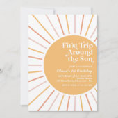 Eerste reis rond de zondag van de zon van Sun Boho Kaart (Voorkant)