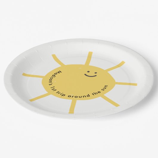 Eerste reis rond de Zonnedag Partij Papieren Bordje (Gekanteld)