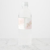 Eerste reis rond de zonnewaterfleslabels waterfles etiket (Achterkant)