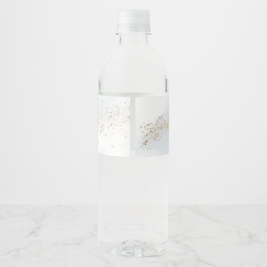 Eerste reis rond de zonnewaterfleslabels waterfles etiket (Achterkant)