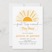 Eerste reis rond de zonsonderste verjaardag kaart (Voorkant)