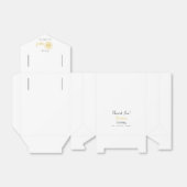 Eerste reis rond de zonsopgang 1e verjaardag bedankdoosjes (Uitgevouwen)