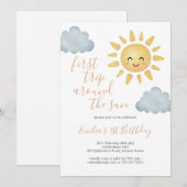 Eerste reis rond de zonsopgang 1e verjaardag kaart (Voorkant / Achterkant)