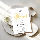 Eerste reis rond de zonsopgang 1e verjaardag kaart