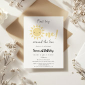 Eerste reis rond de zonsopgang 1e verjaardag kaart