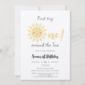 Eerste reis rond de zonsopgang 1e verjaardag kaart (Voorkant)